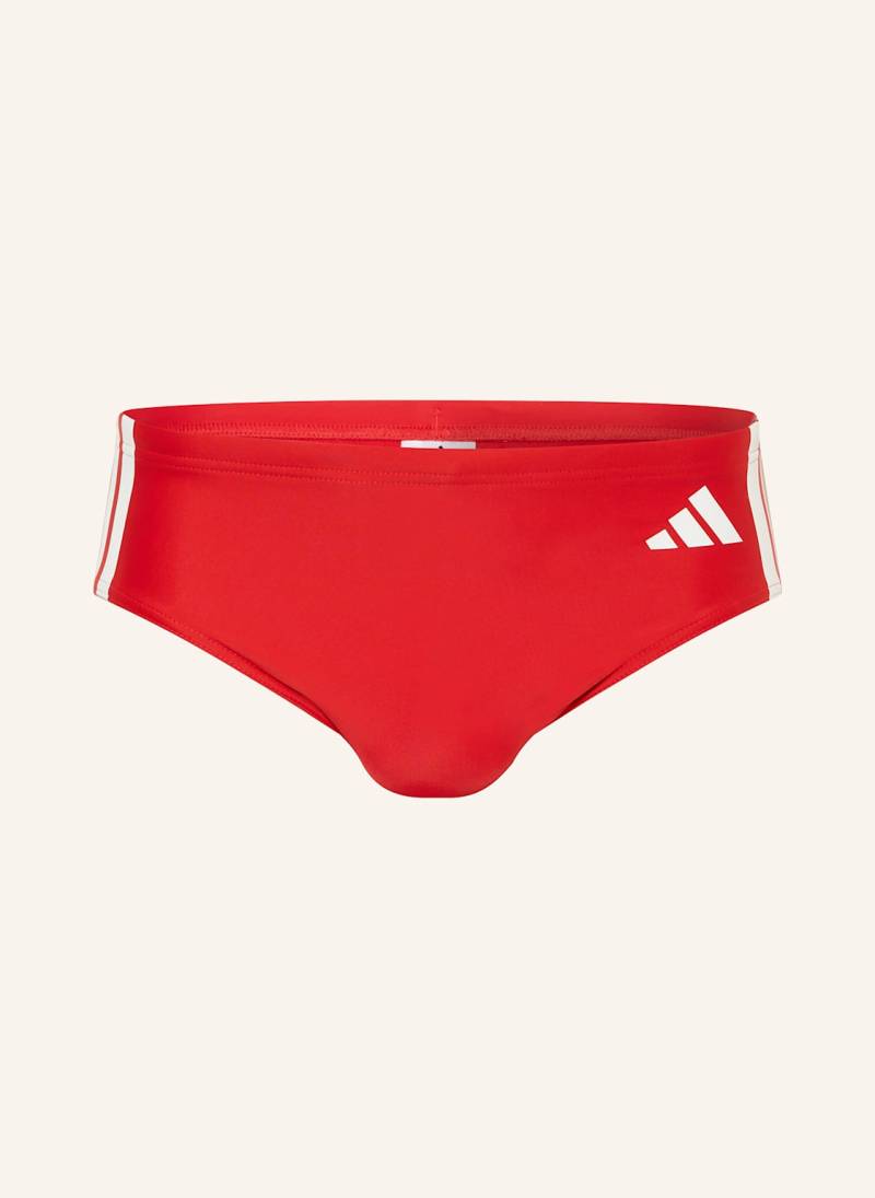 Adidas Badeslip 3streifen Bold rot von Adidas