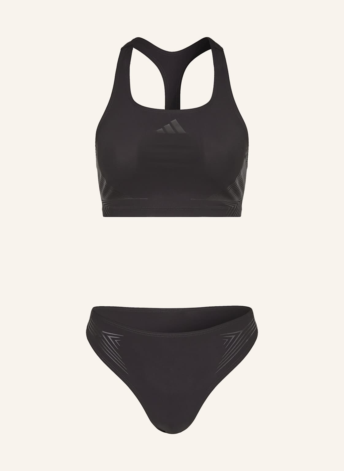 Adidas Bustier-Bikini Lanelux schwarz von Adidas