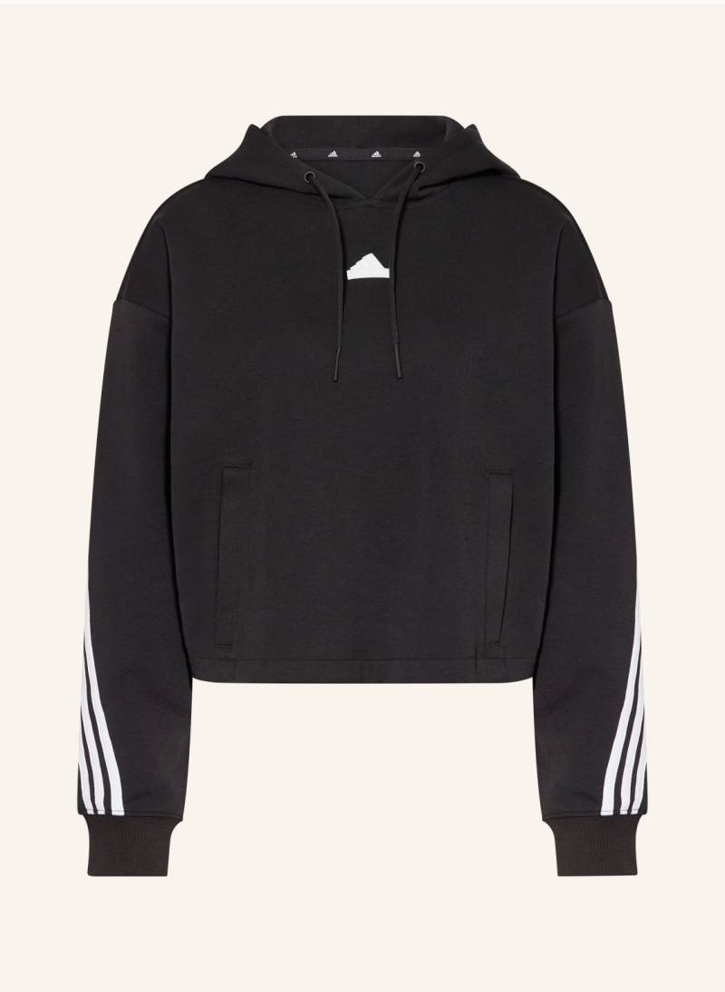 Adidas Cropped-Hoodie schwarz von Adidas