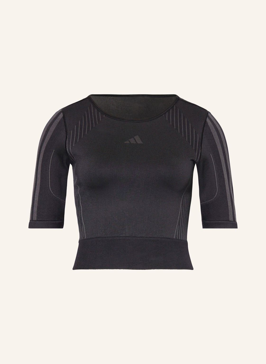 Adidas Cropped-Shirt Aeroknit schwarz von Adidas