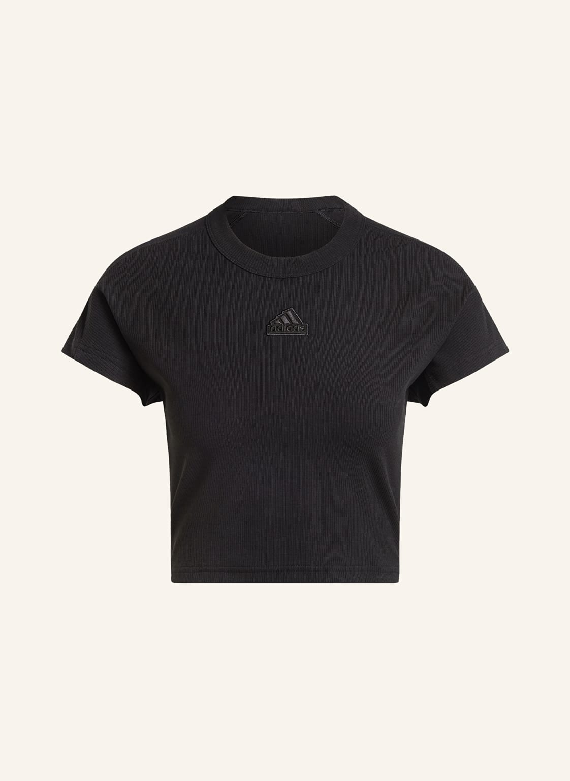 Adidas Cropped-Shirt schwarz Adidas Cropped-Shirt schwarz von Adidas