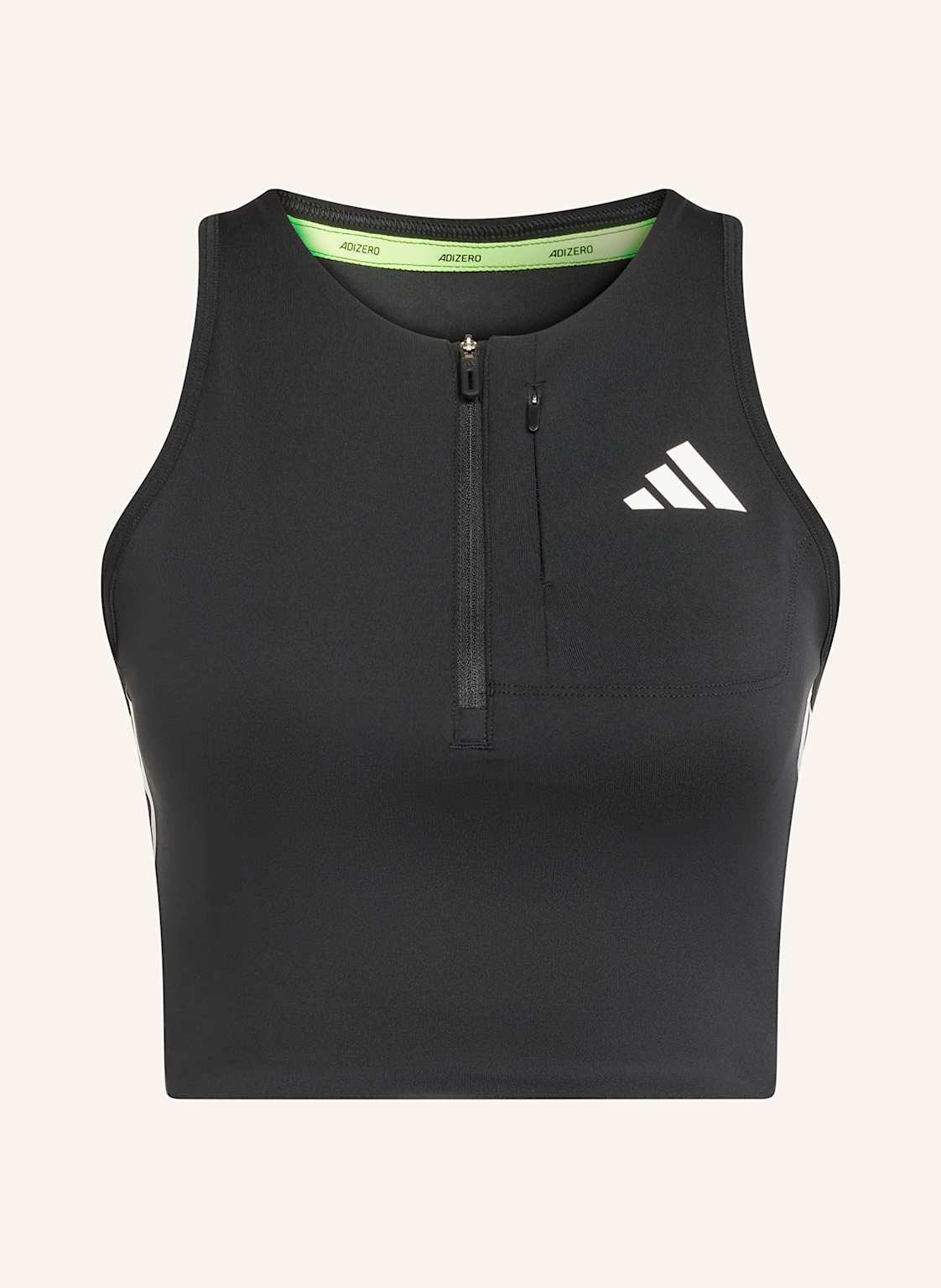 Adidas Cropped-Top Adizero Running Gel Pocket schwarz Adidas Cropped-Top Adizero Running Gel Pocket schwarz von Adidas