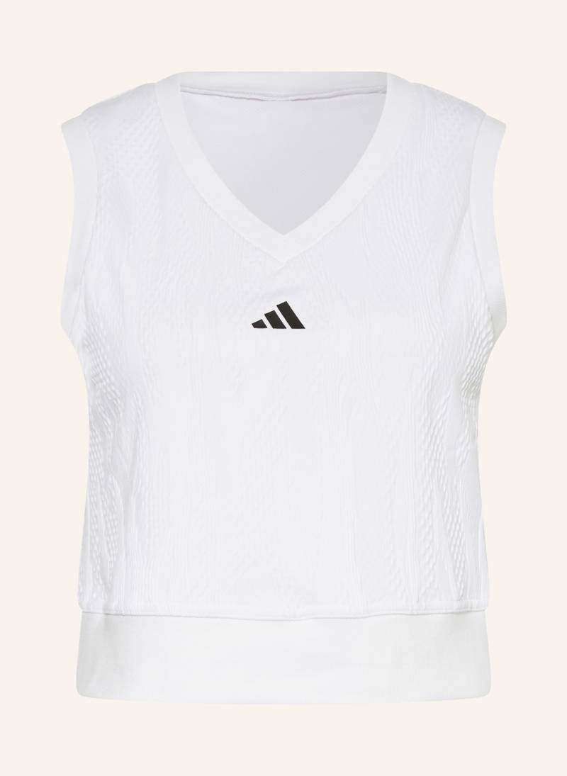 Adidas Cropped-Top Pro weiss von Adidas