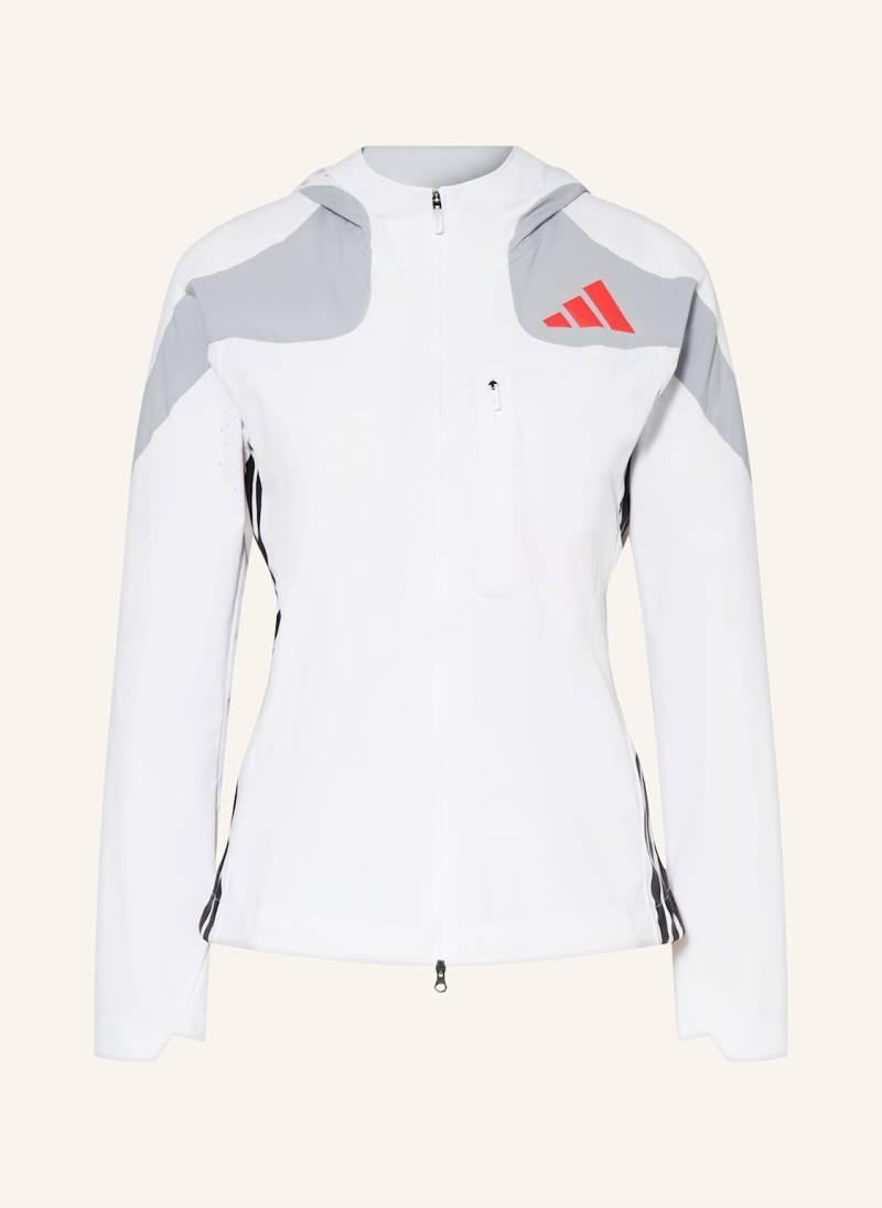 Adidas Laufjacke Adizero weiss von Adidas