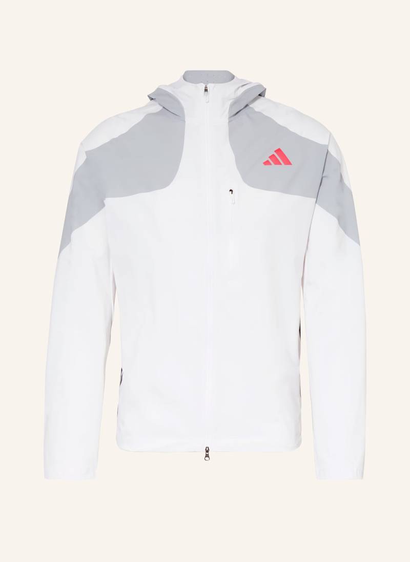 Adidas Laufjacke Adizero weiss von Adidas