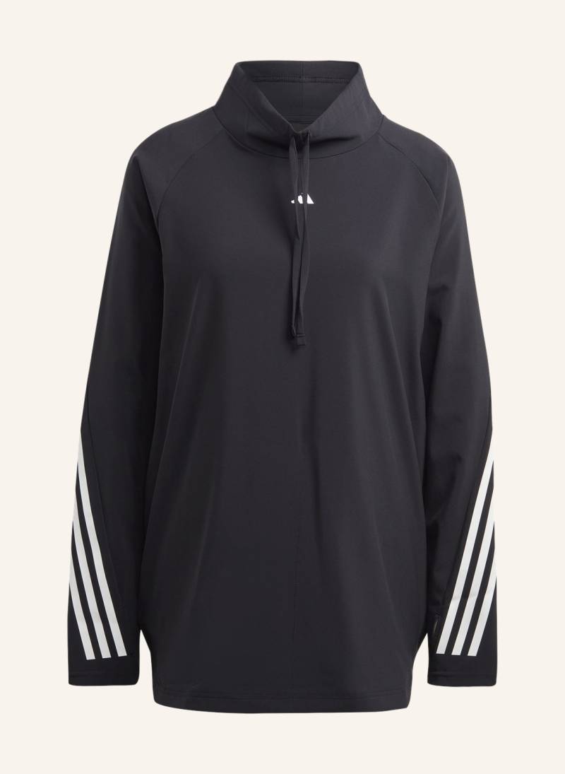 Adidas Longsleeve Icons Mit Mesh schwarz von Adidas