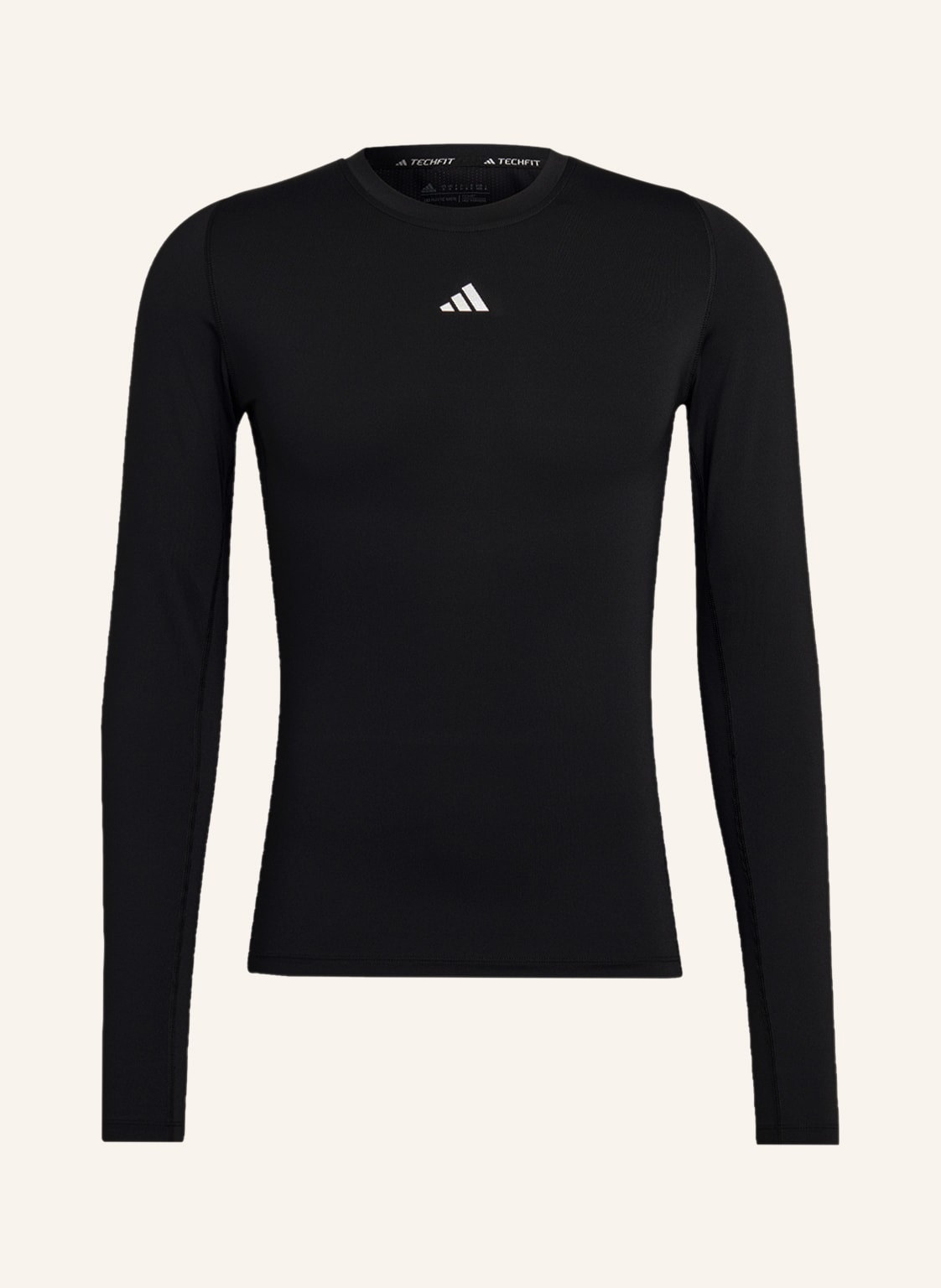 Adidas Longsleeve Techfit Mit Mesh schwarz von Adidas