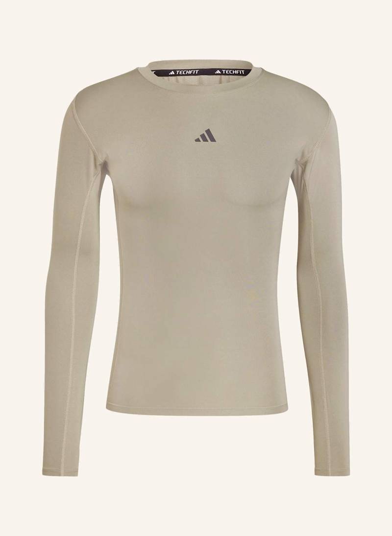 Adidas Longsleeve Techfit gruen von Adidas