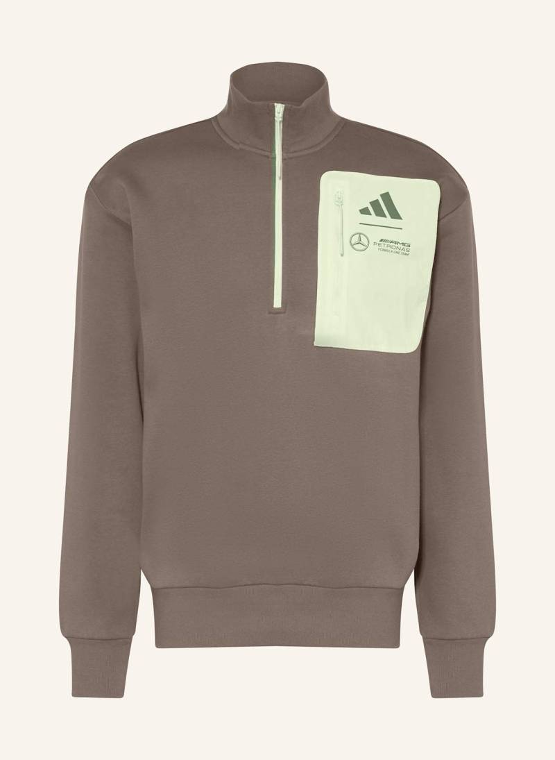 Adidas Sweat-Troyer Mercedes - Amg Petronas Formula One Team grau von Adidas