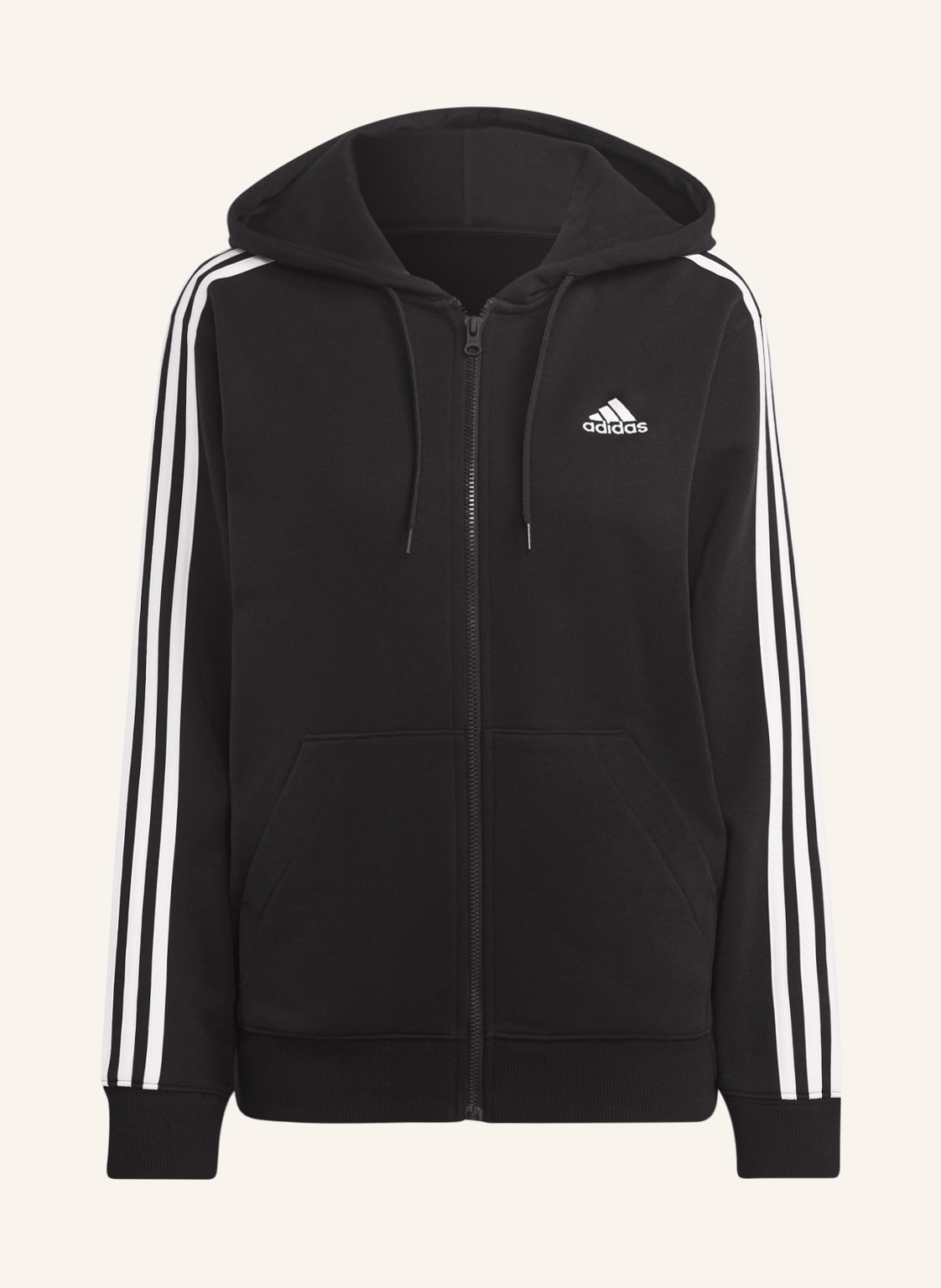 Adidas Sweatjacke Essentials schwarz Adidas Sweatjacke Essentials schwarz von Adidas