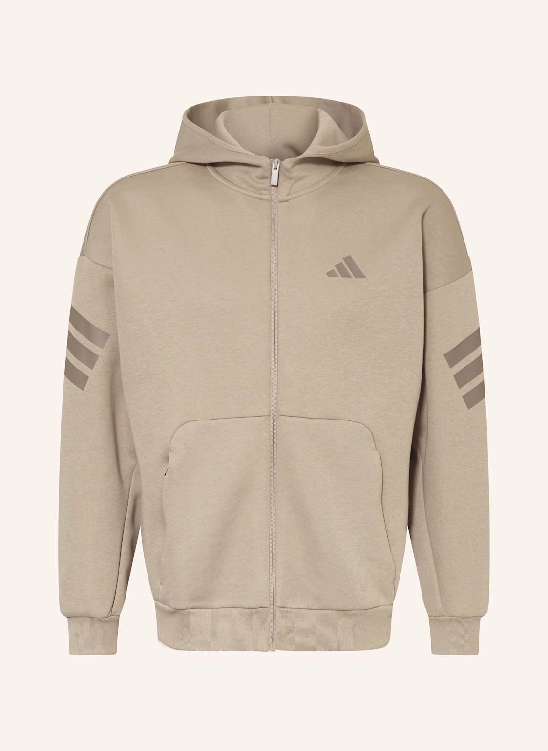 Adidas Sweatjacke Future Icons Three Stripes beige von Adidas