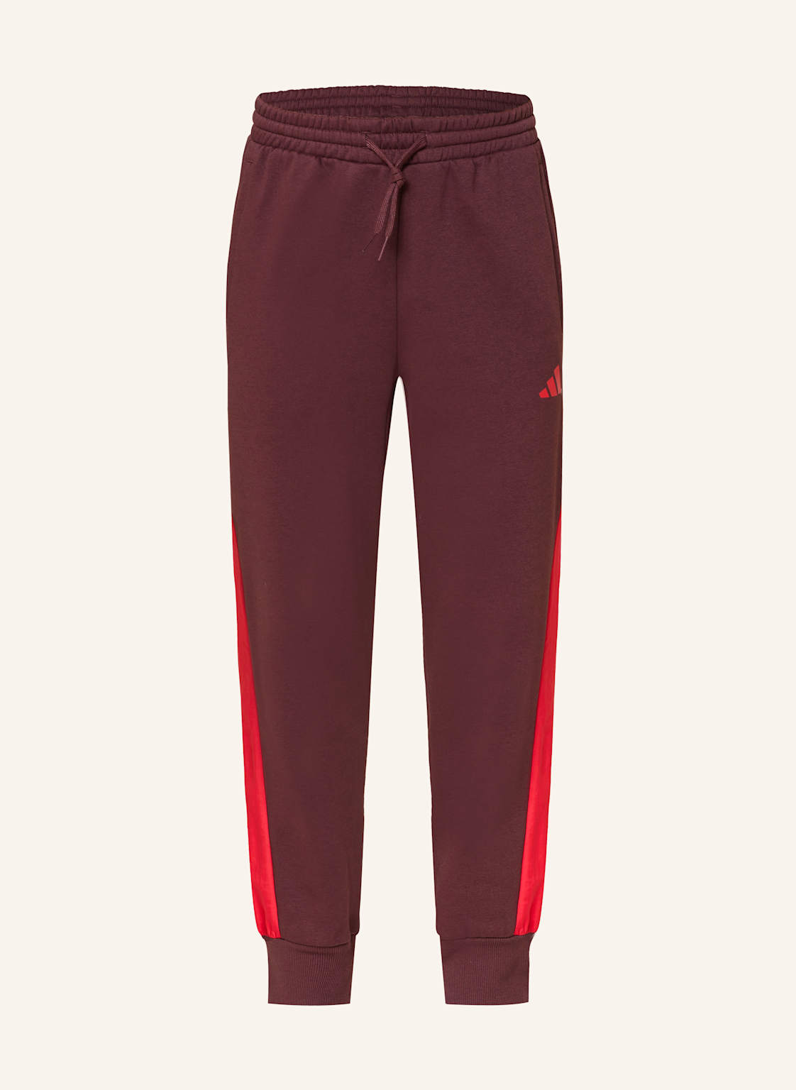 Adidas Sweatpants Seasonal Essentials Colorblock rot von Adidas