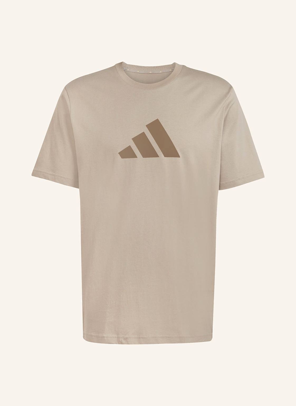 Adidas T-Shirt Future Icons Three Bar beige von Adidas
