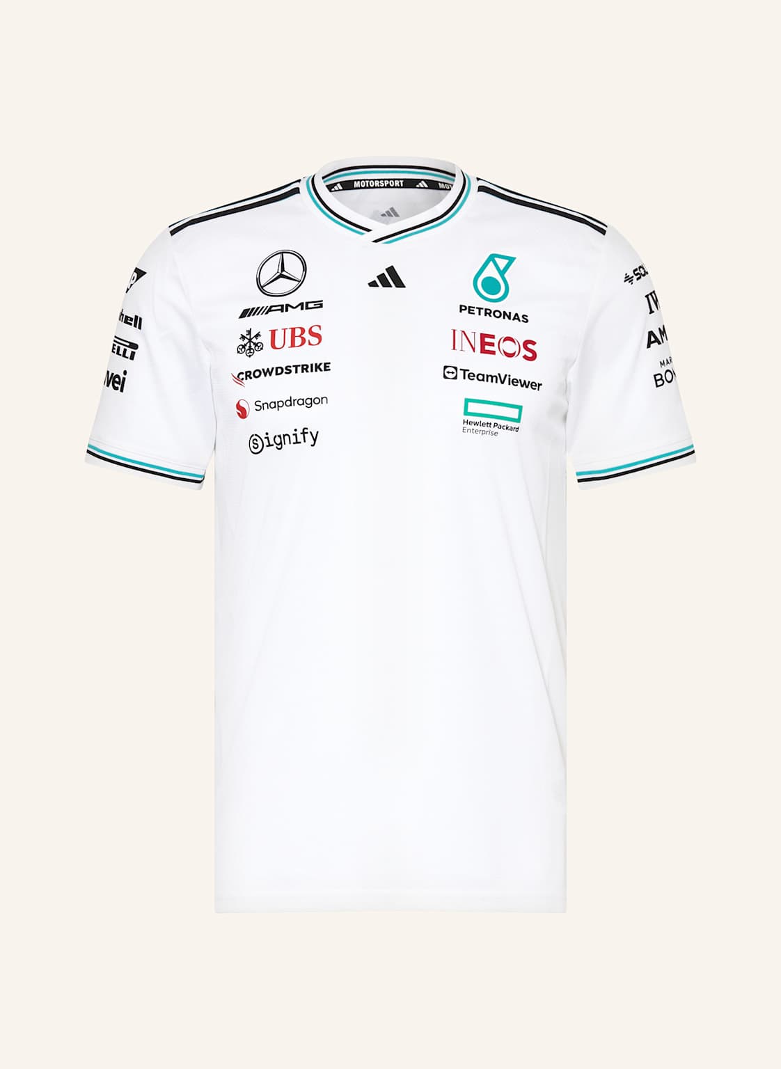 Adidas T-Shirt Mercedes - Amg Petronas Formula One Team Driver weiss von Adidas