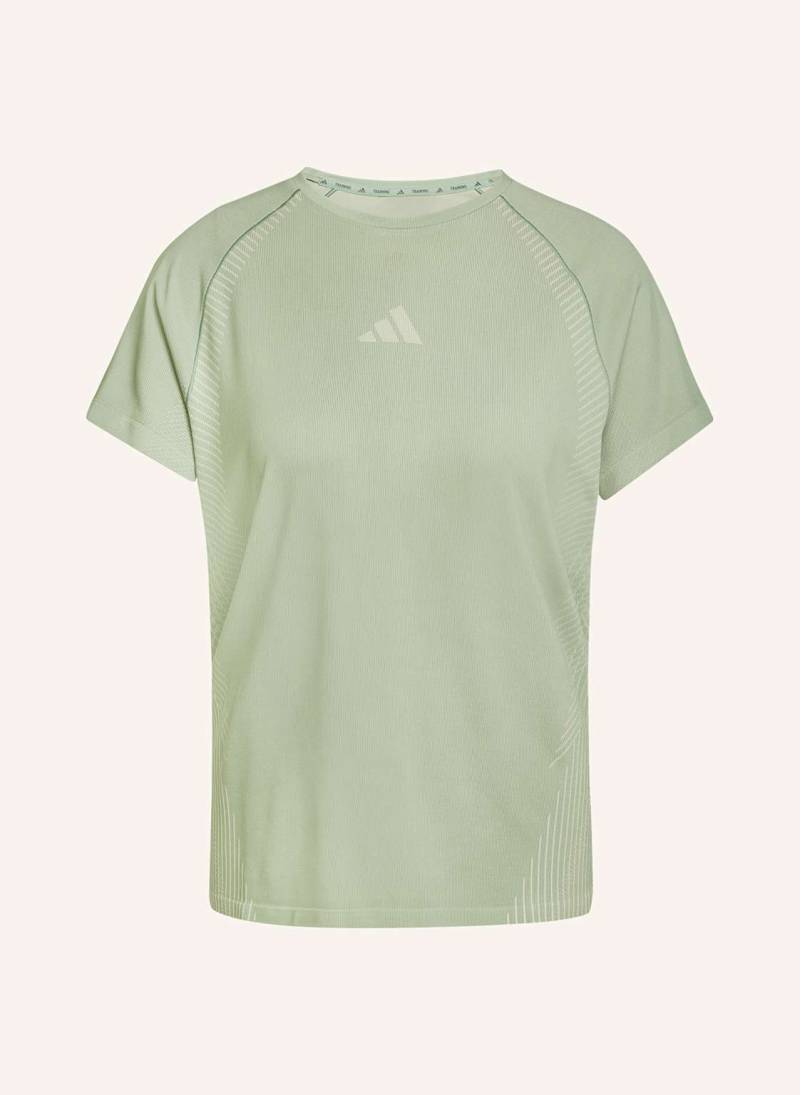 Adidas T-Shirt Seamless Knitted grau von Adidas