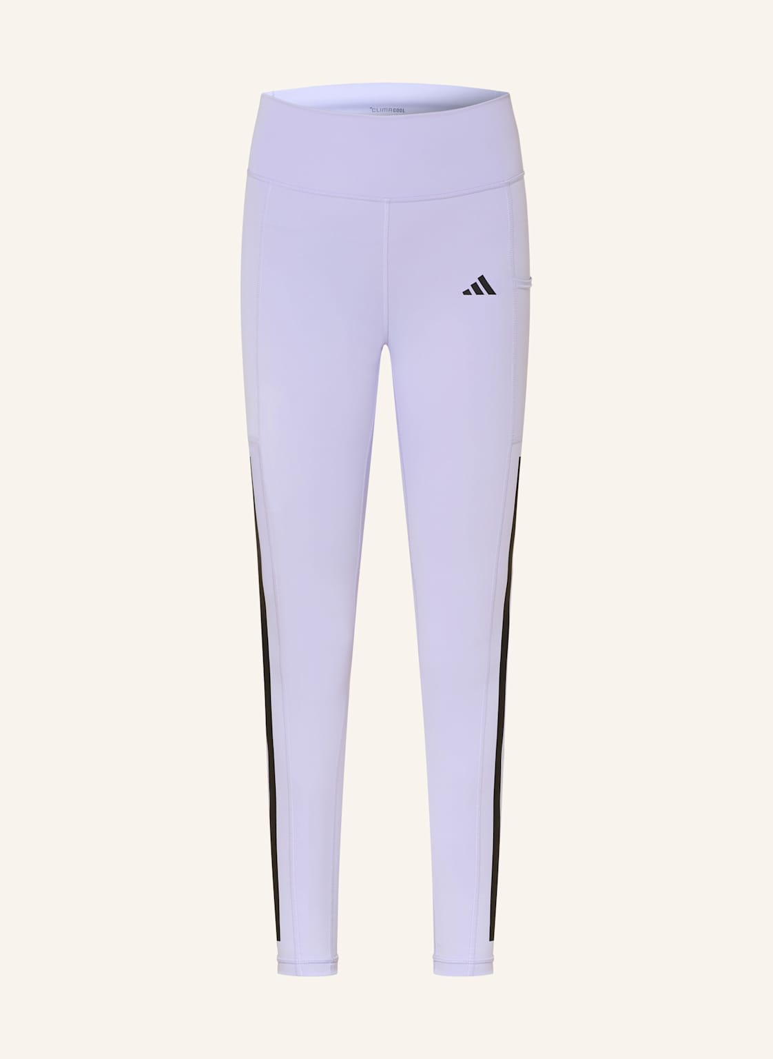 Adidas Tights Optime 3-Streifen lila von Adidas