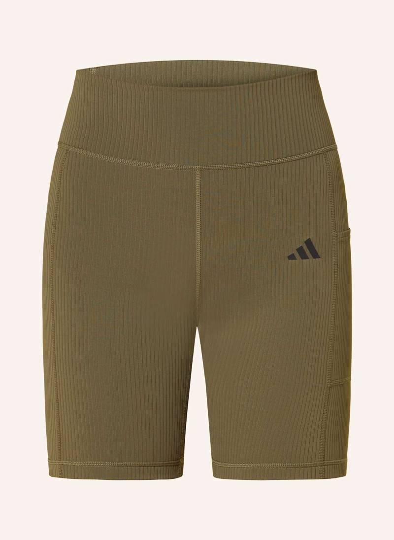 Adidas Trainingsshorts Opt Rib braun von Adidas