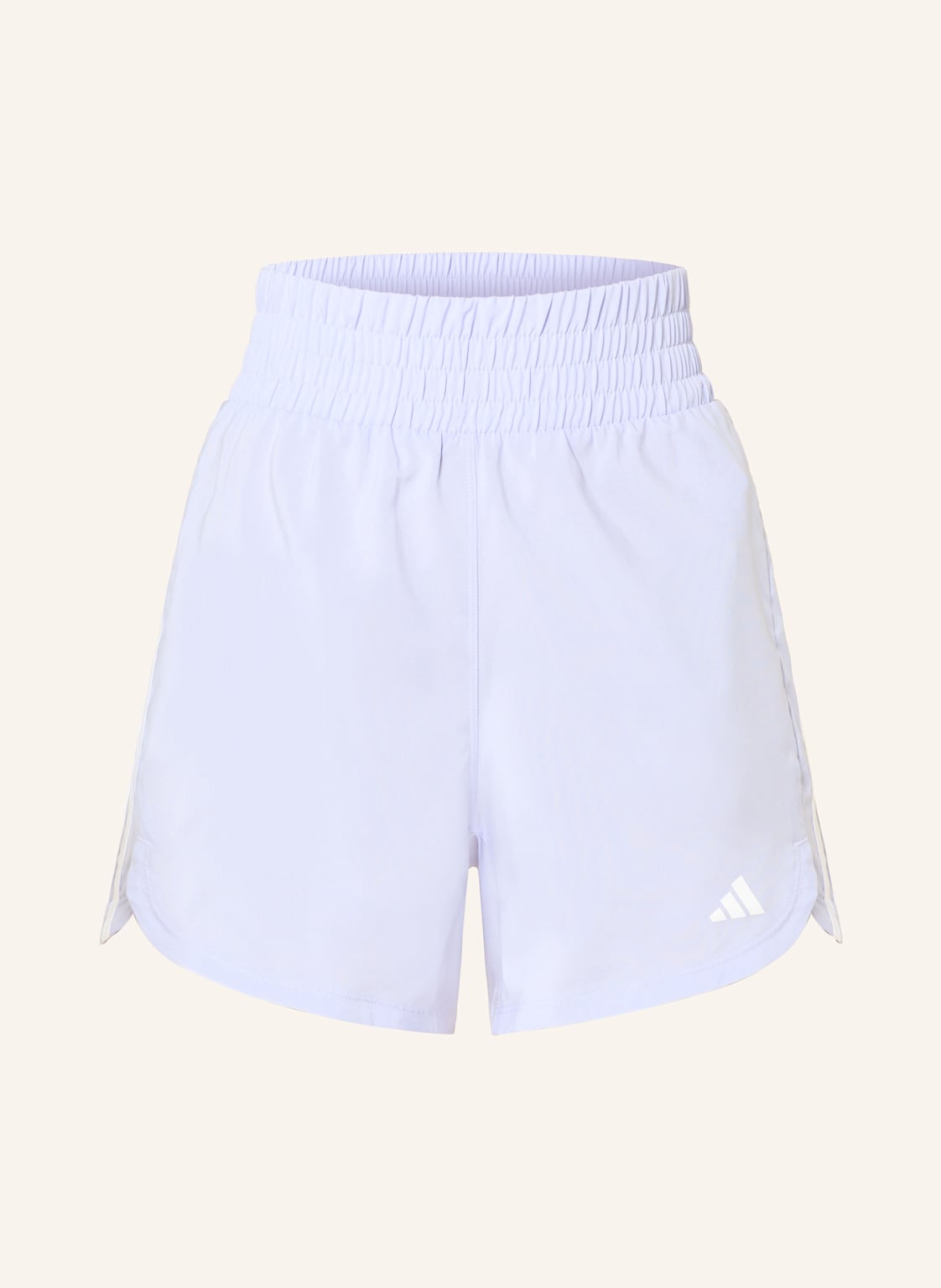 Adidas Trainingsshorts Pacer Training 3-Stripes lila von Adidas