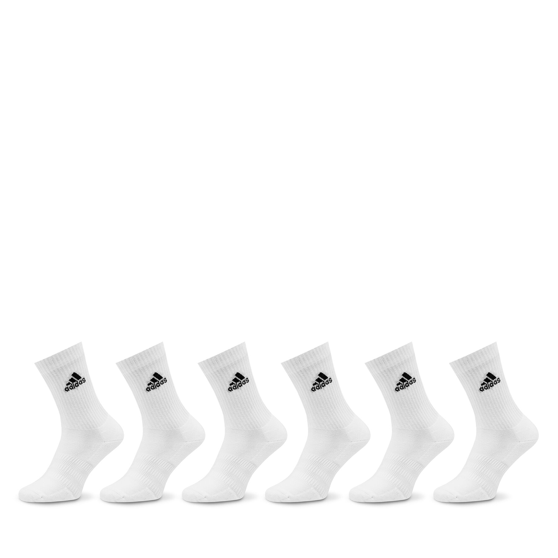 Hohe Unisex-Socken adidas Cushioned Sportswear Crew Socks 6 Pairs HT3453 Weiß von Adidas