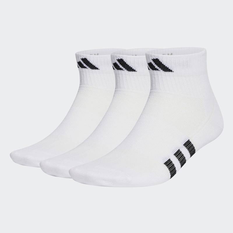 Hohe Unisex-Socken adidas Performance Light Mid-Cut Socks 3 Pairs HT3445 Weiß von Adidas