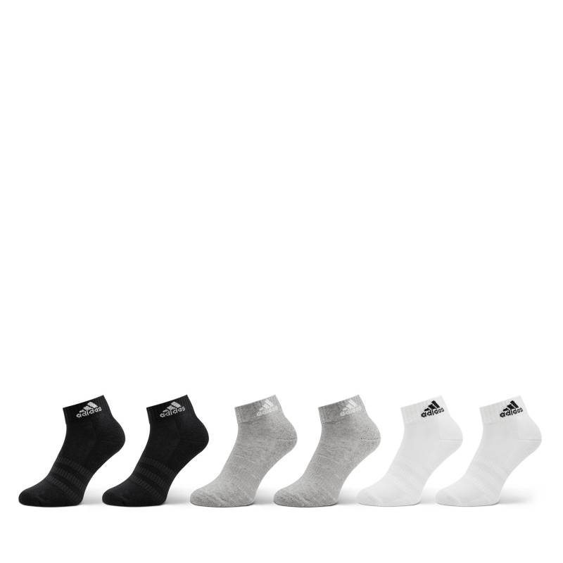 Niedrige Unisex Socken adidas Cushioned Sportswear Ankle Socks 6 Pairs IC1292 Grau von Adidas