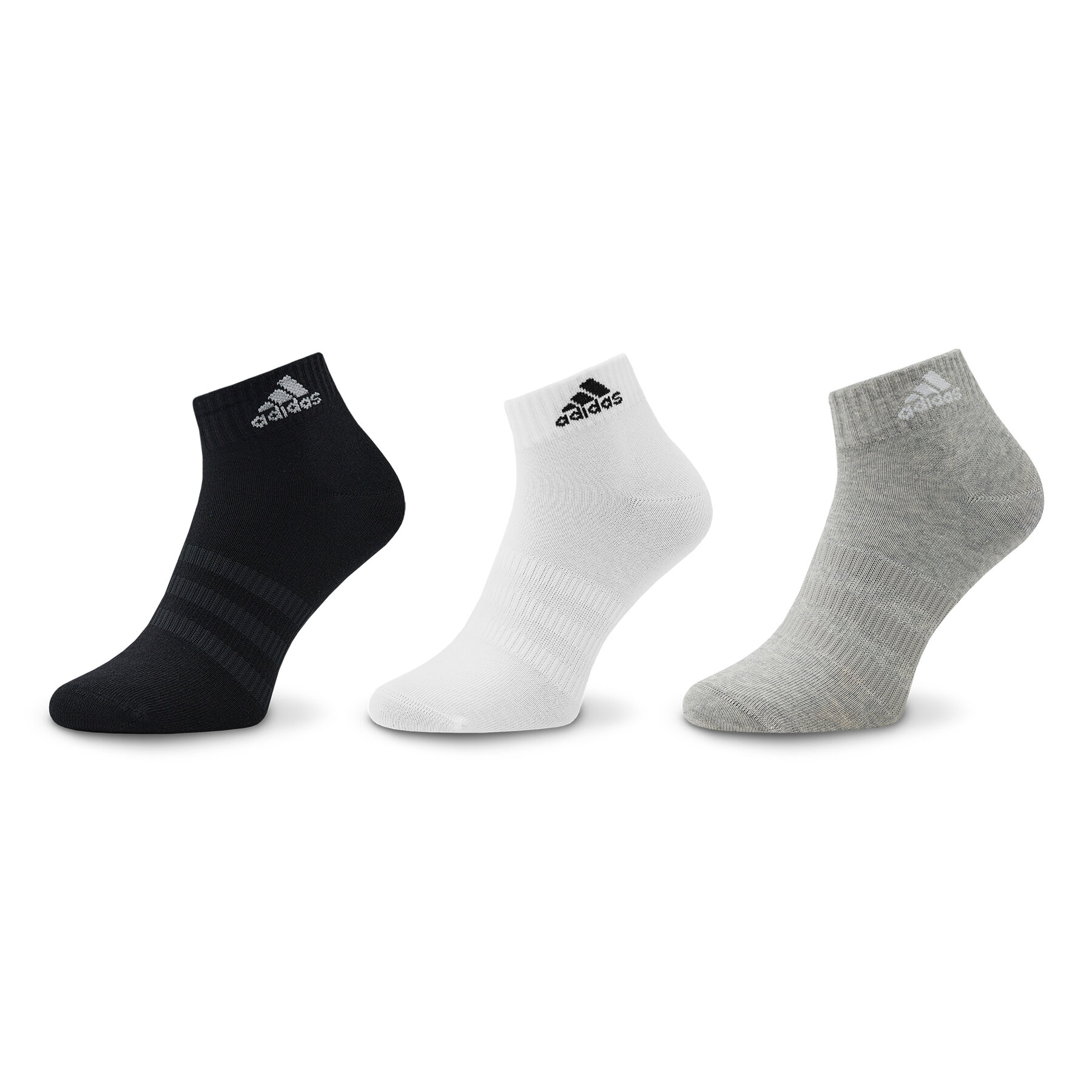 Niedrige Unisex Socken adidas Thin and Light Ankle Socks 3 Pairs IC1283 Grau von Adidas