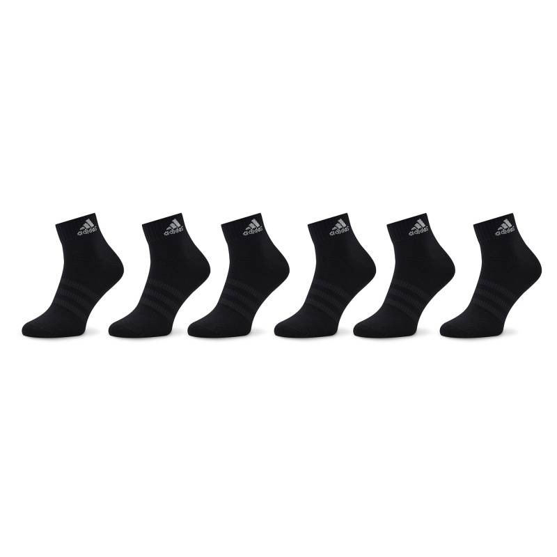 Niedrige Unisex Socken adidas Thin and Light Sportswear Ankle Socks 6 Pairs IC1293 Schwarz von Adidas