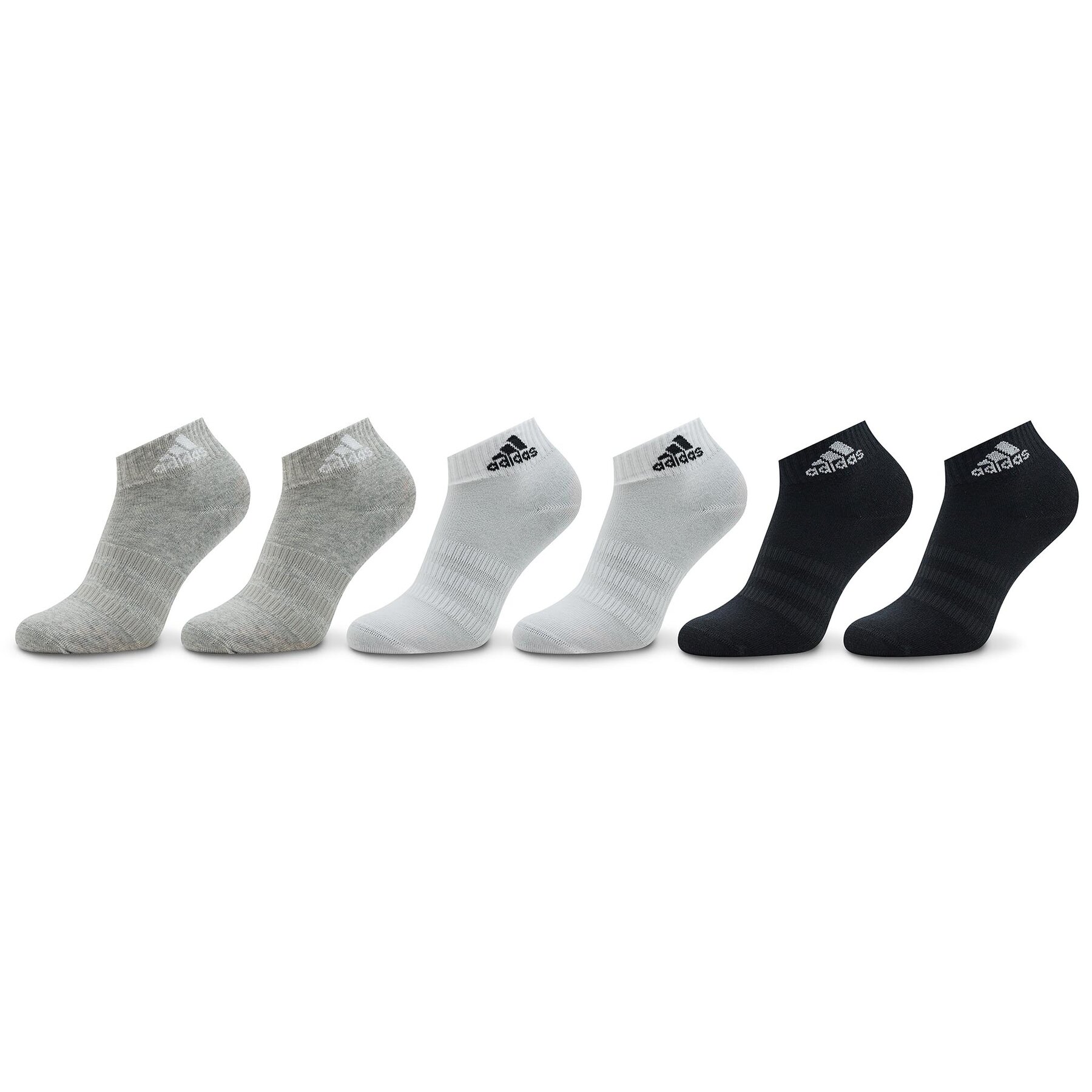 Niedrige Unisex Socken adidas Thin and Light Sportswear Ankle Socks 6 Pairs IC1307 Grau von Adidas