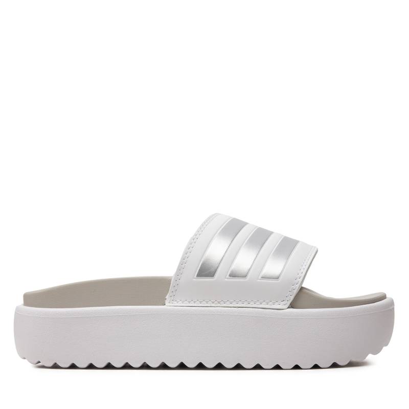 Pantoletten adidas adilette Platform Slides IE9703 Weiß von Adidas