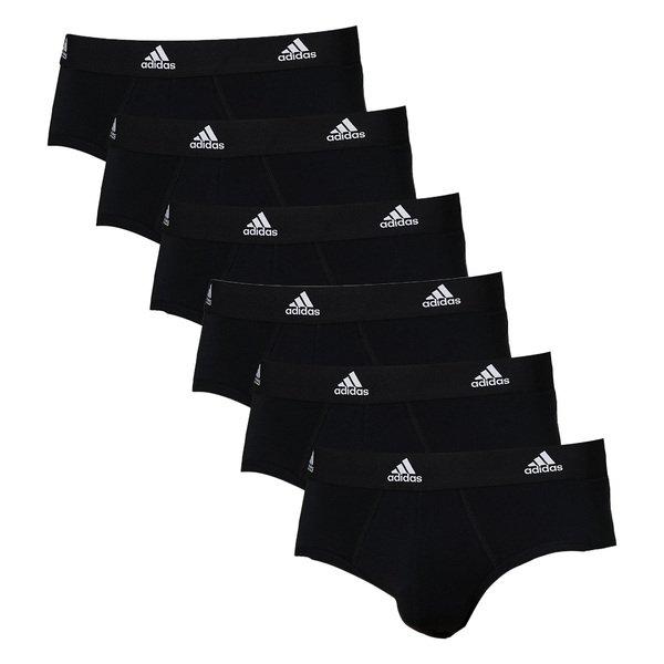 adidas 6er Pack Active Flex Cotton - Slip Unterhose Herren Schwarz XXL von Adidas