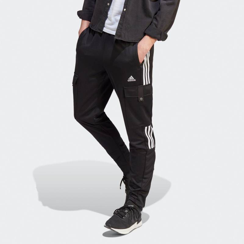 adidas Cargohose, Regular Fit Herren Black XXL von Adidas