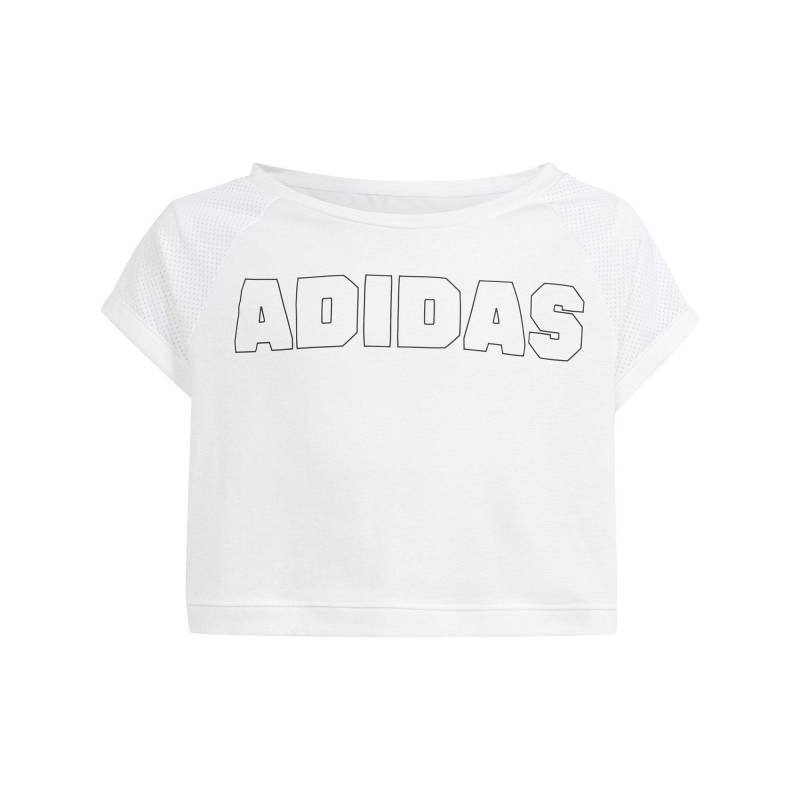 Adidas - Cropped Top, 128, Weiss von Adidas