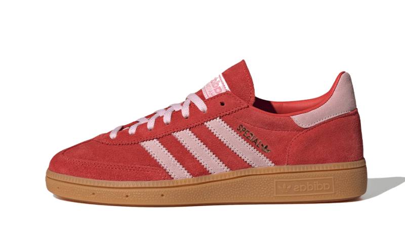 adidas Handball Spezial Bright Red Clear Pink Herren Rosa 38 2/3 von Adidas