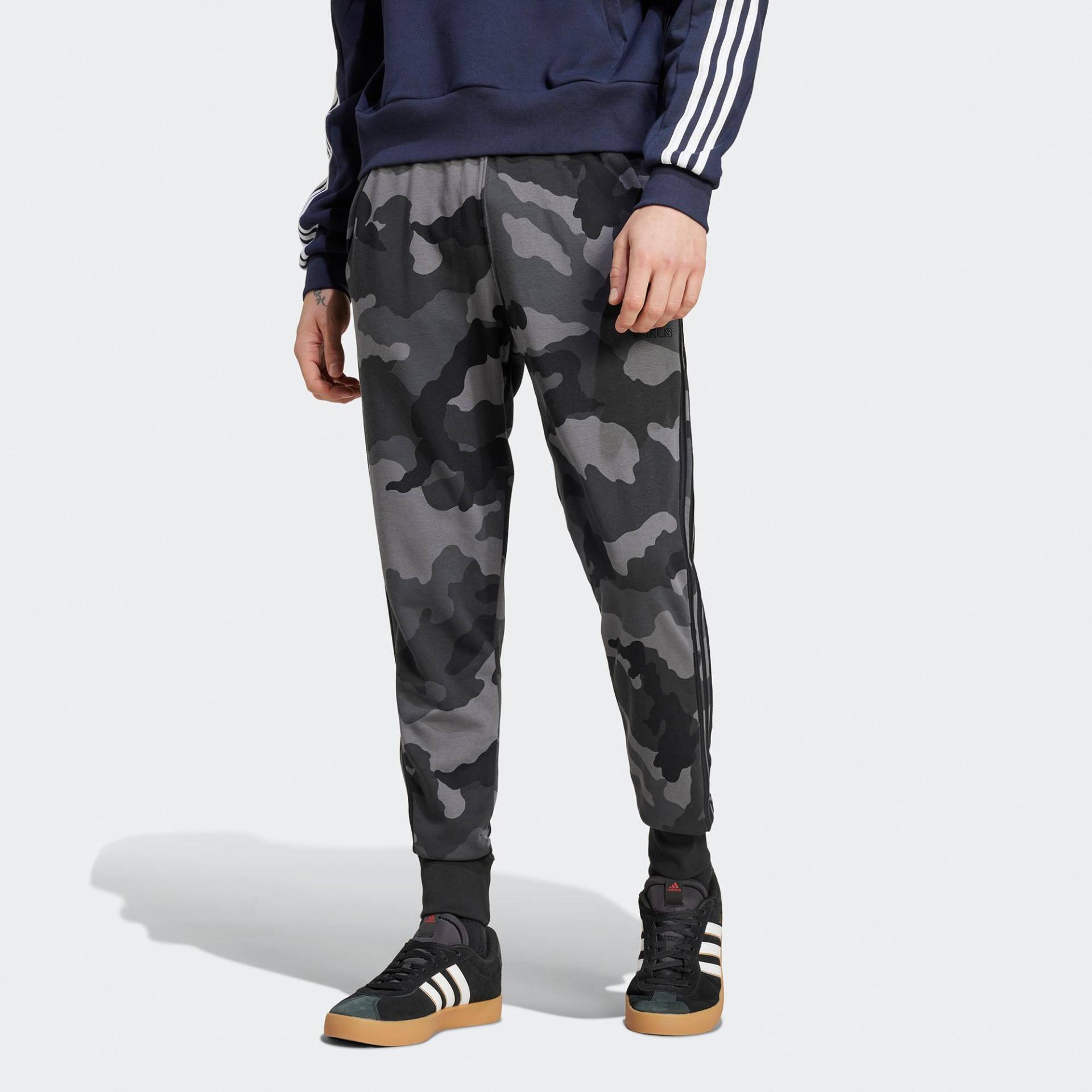 adidas Jogginghose Mit Bündchen Herren Black L von Adidas