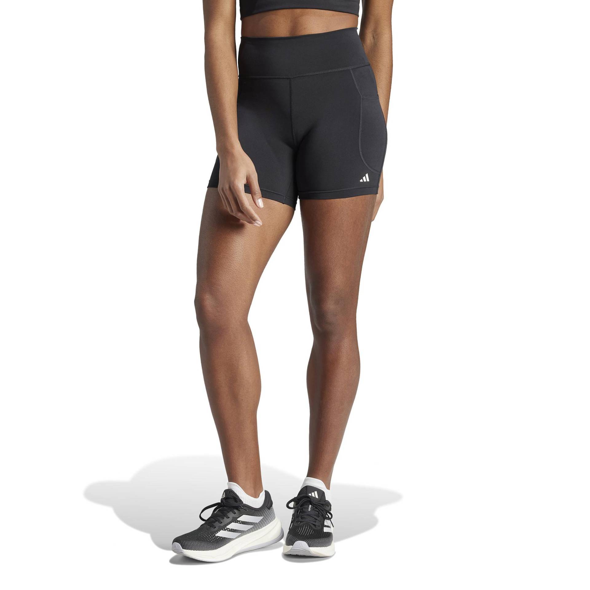 adidas Kurze Sport Tights Damen Schwarz/Weiss M von Adidas