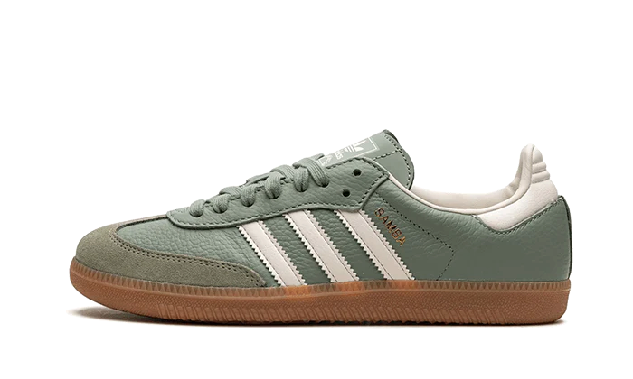 adidas Samba Og Silver Green Herren Olivegrün 36 von Adidas