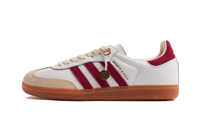 adidas Samba Og Sporty & Rich White Core Burgundy Herren Dunkelrot 36 2/3 von Adidas