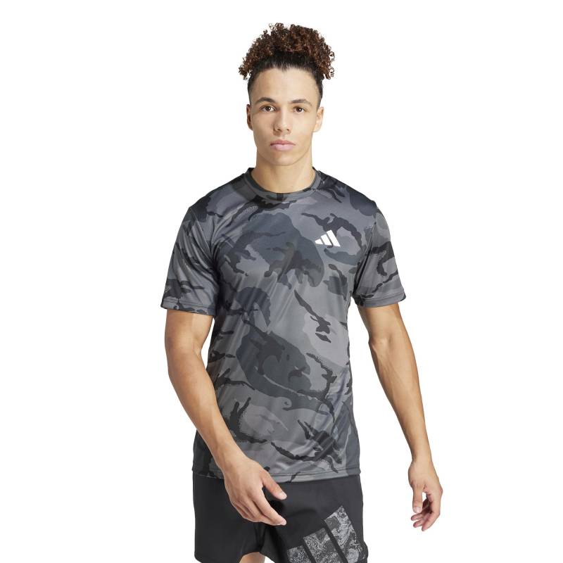 adidas T-shirt, Rundhals, Kurzarm Herren Dunkelgrau L von Adidas