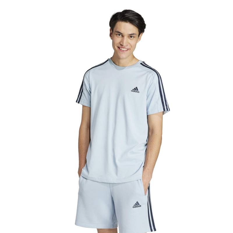 adidas T-shirt, Rundhals, Kurzarm Herren Hellblau M von Adidas