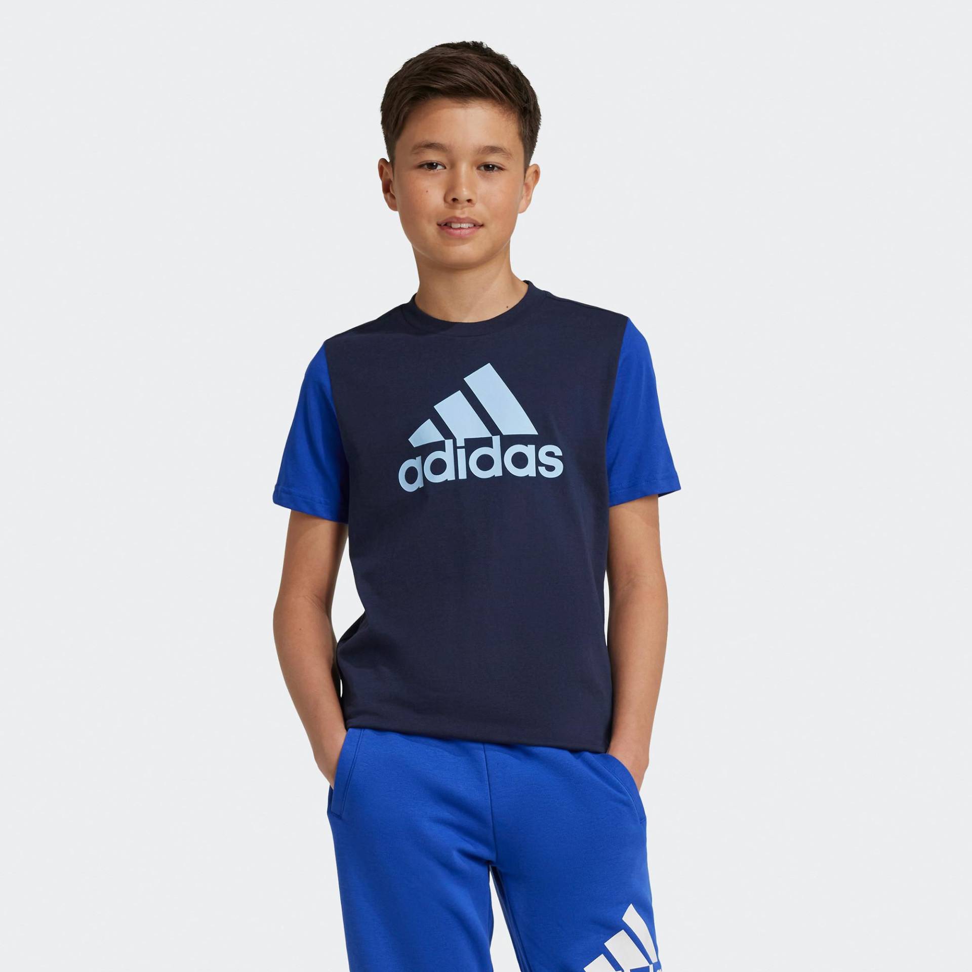 adidas T-shirt, Rundhals, Kurzarm Jungen Blau 128 von Adidas