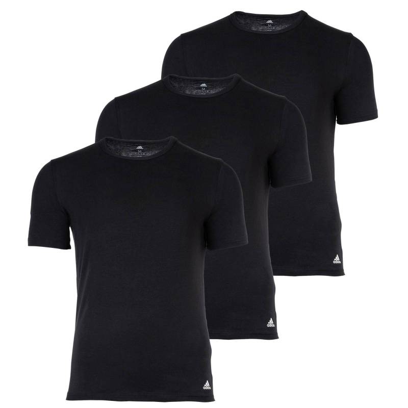 adidas T-shirt 3er Pack Bequem Sitzend Herren Schwarz M von Adidas