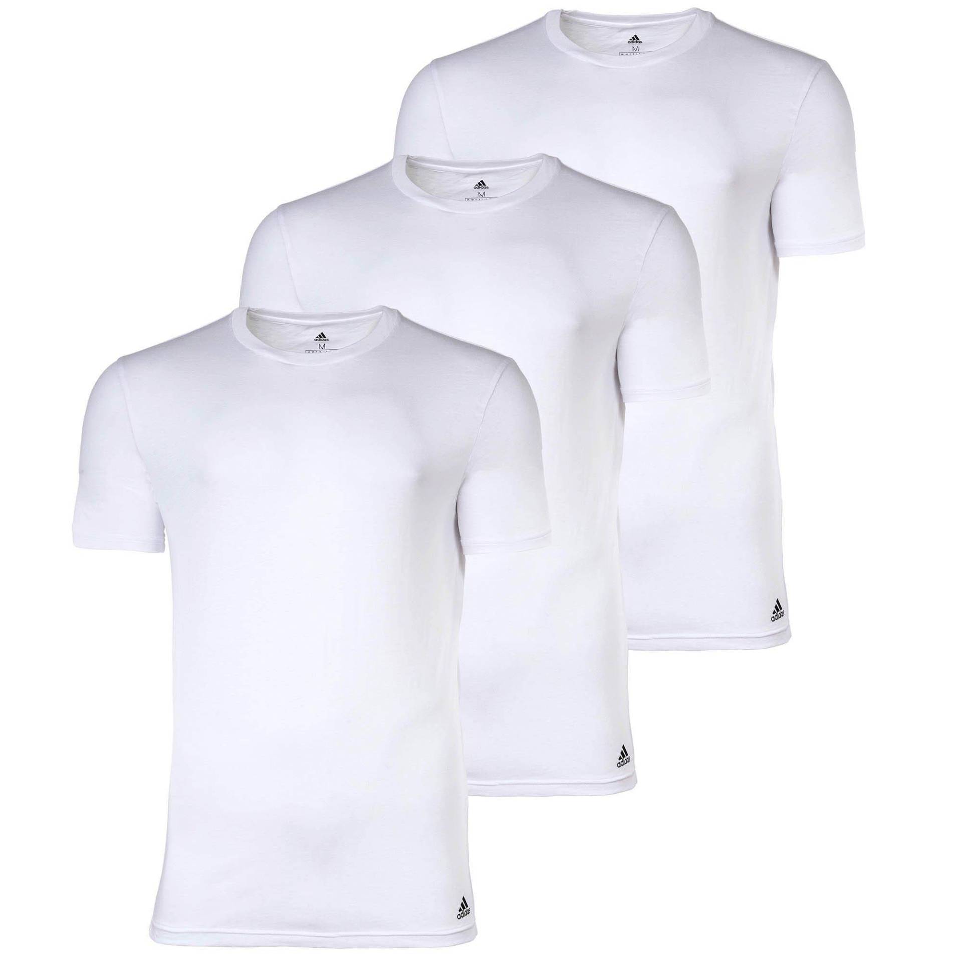 Adidas - T-Shirt  3er Pack Bequem sitzend, für Herren, Weiss, Größe S von Adidas