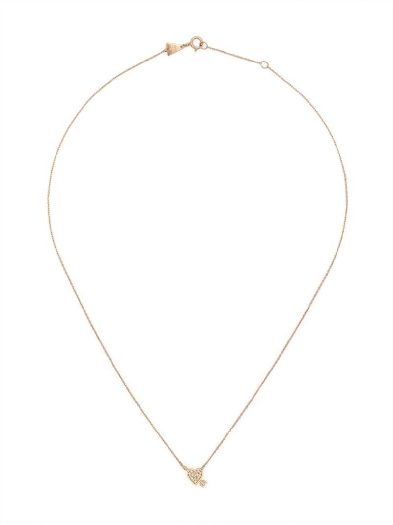 Adina Reyter 14kt yellow gold heart-pendant diamond necklace von Adina Reyter