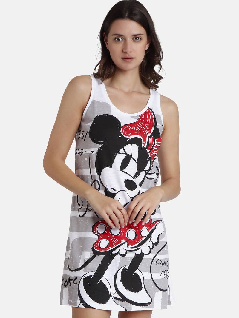 Ärmelloses Nachthemd Stay True Disney Damen Weiss L von Admas