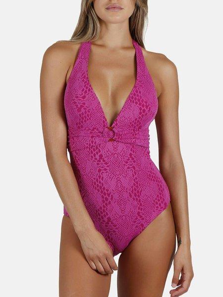 Einteiliger Vorgeformter Neckholder-badeanzug Love Skin Damen Fuchsia 34 von Admas