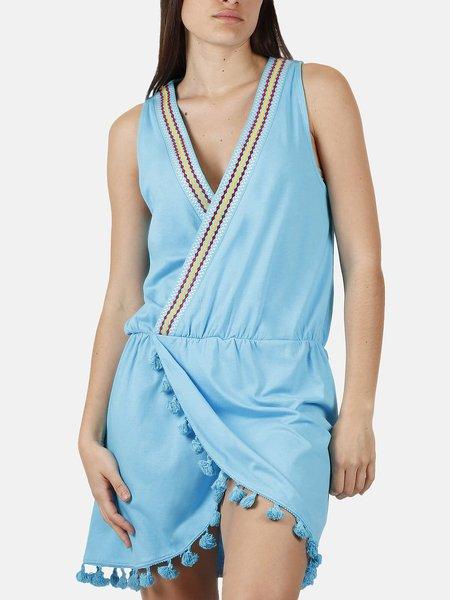 Strandkleid Hawaii Unisex Blau L von Admas