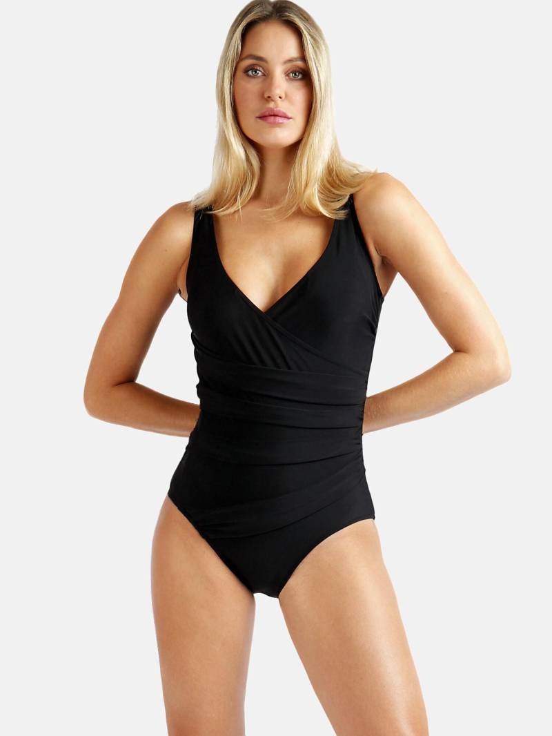 Einteiliger Badeanzug Vorgeformt Shapewear Curvy Damen Schwarz 50 von Admas
