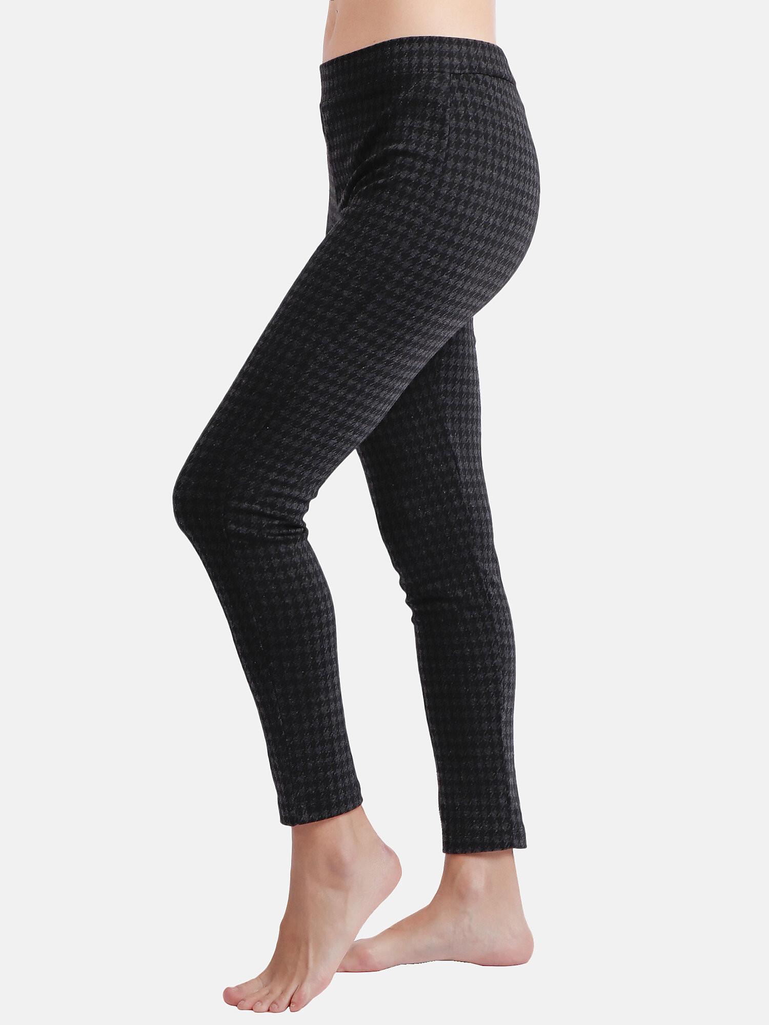 Elastische Hose Pata De Gallo Damen Grau L von Admas