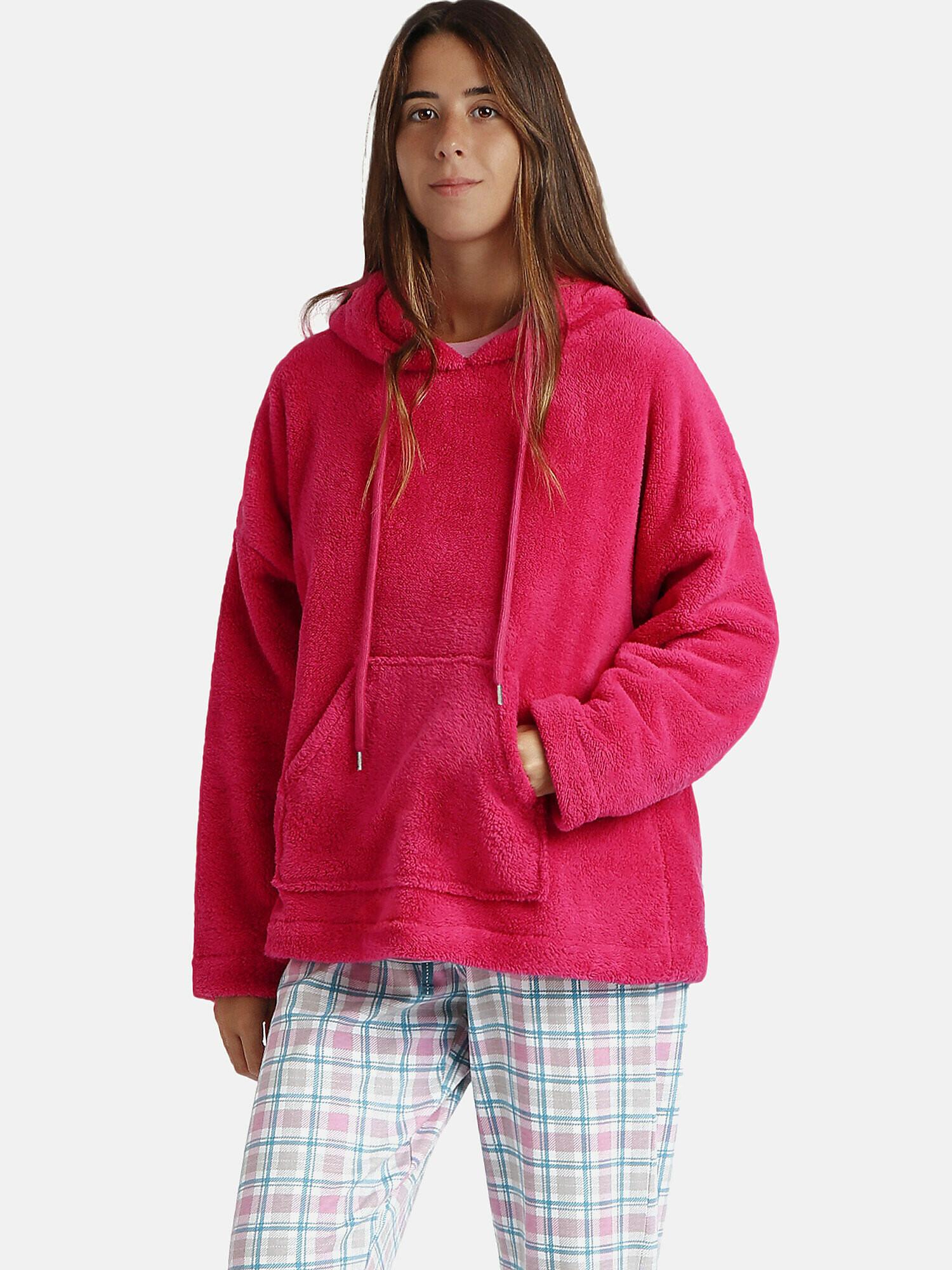 Kapuzen-sweatshirt Basica Damen Rot Bunt XL von Admas