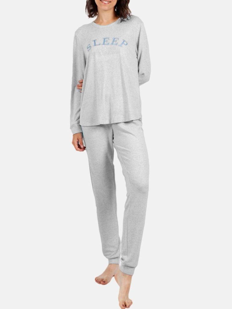 Homewear Pyjama-hose Sleep Damen Grau L von Admas